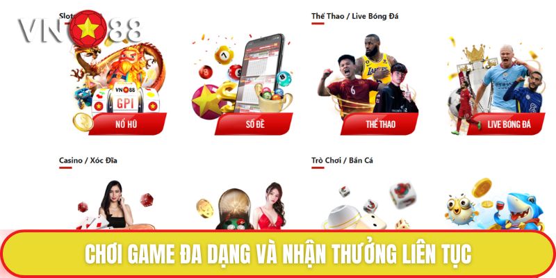 Trang chủ 30 Chơi game đa dạng và nhận thưởng liên tục
